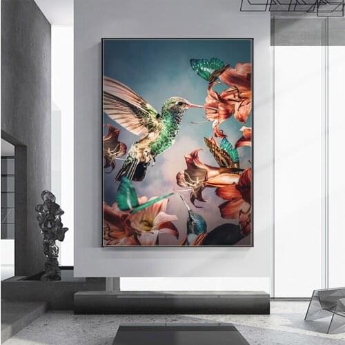 Modern All Kinds of Beautiful Birds Canvas Painting Wall Art Nordic Posters and Prints Wall Pictures for Living Room Decoration