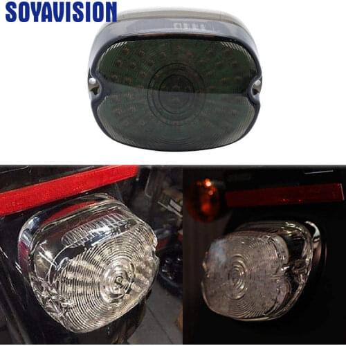 Smoke Motorcycle LED TailLight For moto Sportster Dyna Electra Glide Road King Low Rider/sportster softail night train fat boy