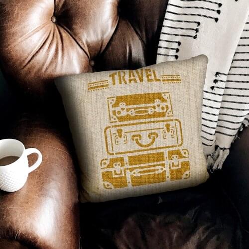 Travel Stencil Design, Painting Template 30x30 Cm, Walls, Tiles, furniture For Easy and Practical Pattern Application