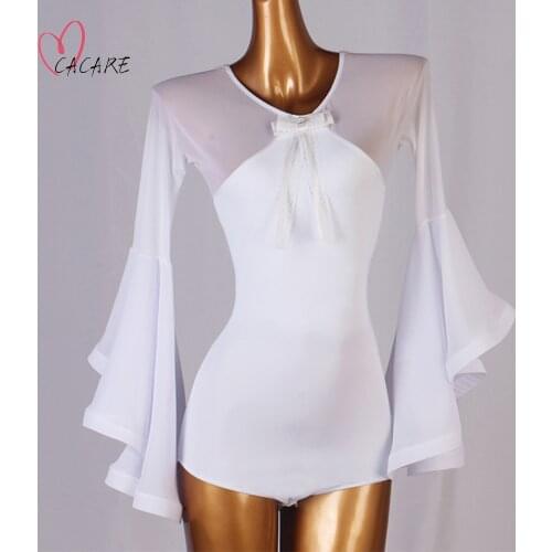 Leotard Bodysuit for Ballroom Dance Competition Dresses Waltz Tango Dance Dresses Standard Flamenco Costume Customize D1022 Body