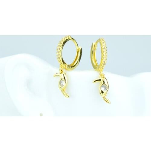 Royal fashion, toucan earrings, bird and zircon earring jewelry, womens jewelry, animal earrings