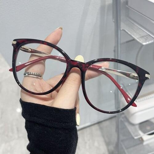SHAUNA Retro Round Spring Hinge Women Glasses Frame Clear Anti Blue Light Men Optical Frame Computer Glasses
