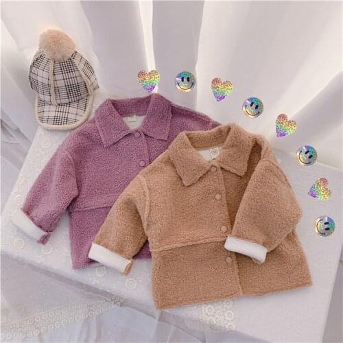 2 3 4 5 6 Years Toddler Girls Coats Thicken Winter Korean Wool Coat Girls Clothing 2019 New Arrival Warm Child Baby Girl Jackets