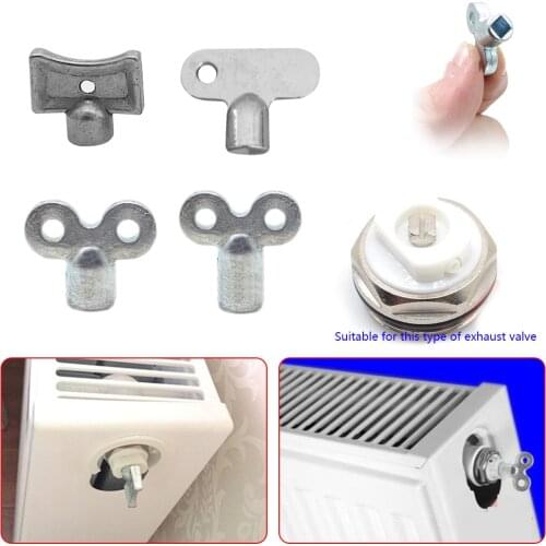 10Pcs Square Socket Brass Radiator Keys Plumbing Bleeding Key Solid Water Tap For Exhaust Valve Air Valve Tool 5mm Hole Core