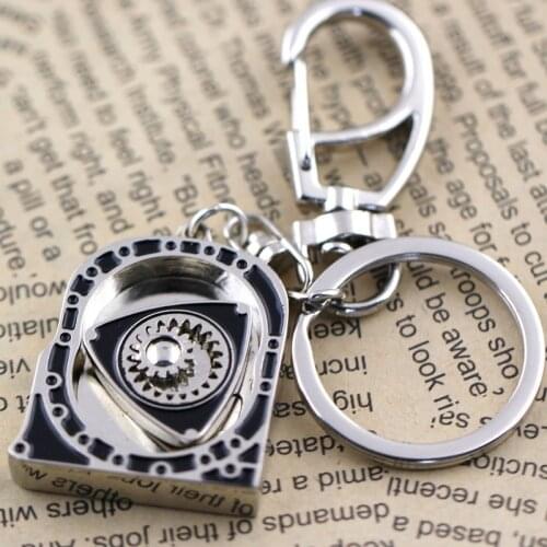 10pcs/lot Wankel Engine key chain key ring Rotary Engine keychain key holder car portachiavi llaveros hombre free shipping