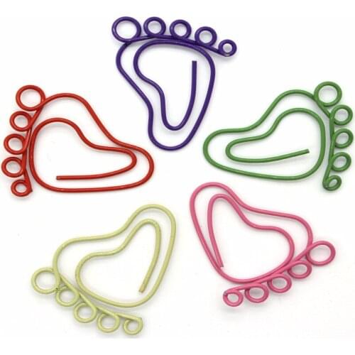 100pcs WHOLESALE body parts METAL HAND SHAPED PAPER CLIPS BOOKMARK OFFICE SUPPLIES CLIPS MIX COLOR