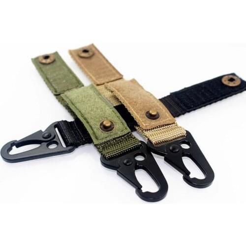 2PCS Stainless Steel Hanging Buckle Nylon Webbing Strap Buckle Fast Hook Outdoor Camping Backpack Bag Accessories EDC Tool