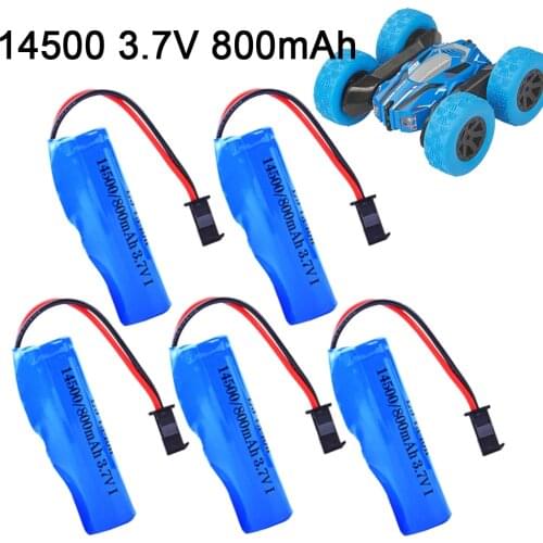 3.7V 800mAh 14500 rechargeable Battery With protection board For RC Stunt Car RC toys Tanks Truck Train Motorcycles Battery Toys