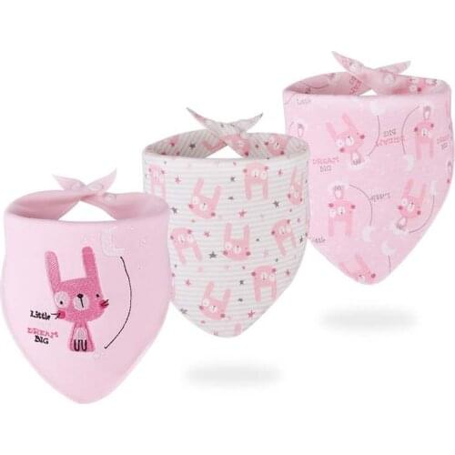 3pcs/set Baby Bibs Infant Saliva Towel Boys And Girls Feeding Slabbetjes High Quality Cotton Feeding Bibs Baby Supplies