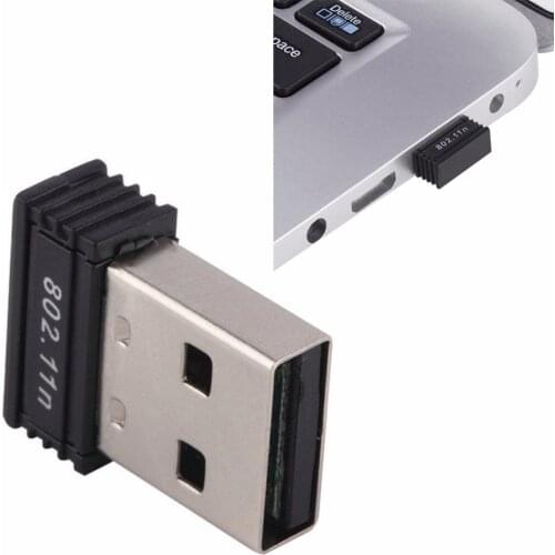 1PC 150Mbps Mini USB WiFi Adapter Dongle 802.11b/g/n Wireless Network Card LAN Adapter for Raspberry pi Laptop Desktop Computer