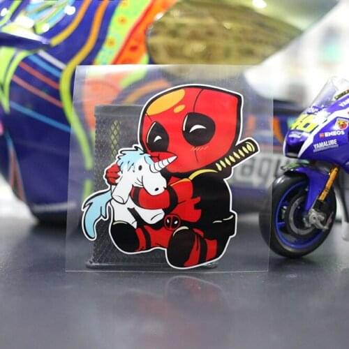 Car Styling and Decals Cute Rainbow Horse Funny Cartoon Motorcycle Sticker Guitar DIY Laptop Stickers