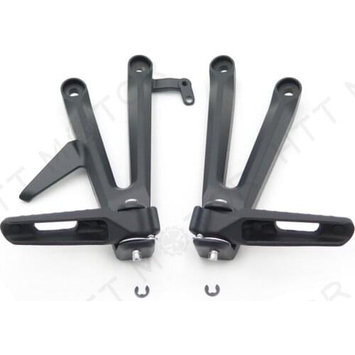 Aftermarket Free shipping Potorcycle Part Rear Passenger Footrest Foot Peg Bracket For Honda CBR1000RR 2004 2005 2006 2007 BLACK