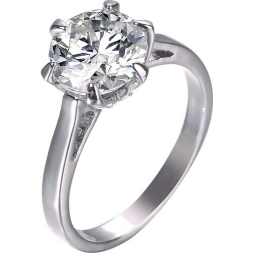 Bettyue Classic Style Noble Ring For Female Six Claws AAA Zirconia Fashion Statement Charming Ornament In Banquet Fancy Gift