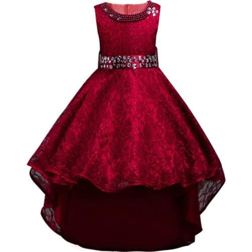 2021 New Dresses For Girls Wedding Dress Elegant Girls Formal Princess Dress Children Evening Party Dress Vestidos 8 10 Year