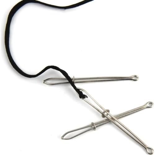 2pcs high quality Garment Sewing DIY tools Elastic band Tape punch Cross stitch Practical wear elastic clamp (wear rope)