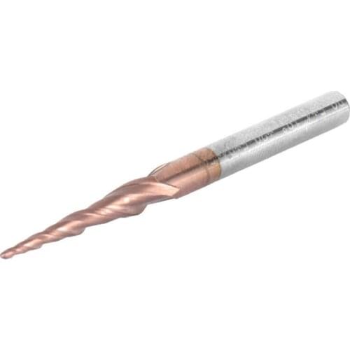 CNC Tapered Milling Cutter Ball Nose End Mills Router Bits for Woodworking for Carving for 3D Wood Engrave