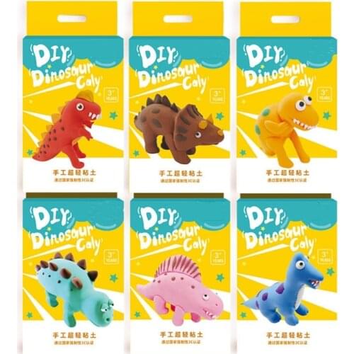 Handmade Art And Craft Material Kits DIY Clay Dinosaur Skeleton for Children