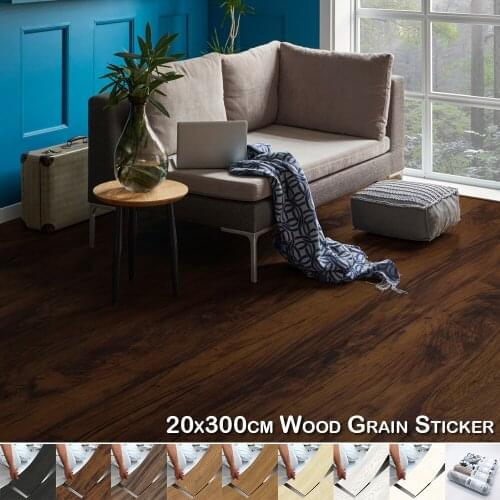 20 X 300 Cm Home Decor The Floor Wall Sticker Waterproof Floor Wood Home Decals Self Adhesive Floor Kitchen Wall Sticker D30