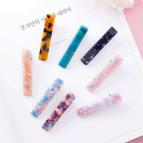 New Hot Resin Acetate Hair Clip Women Hair Accessories Hair Clip Girls Hair Pins Sweet Daily Headwear Barrette For Women Girls