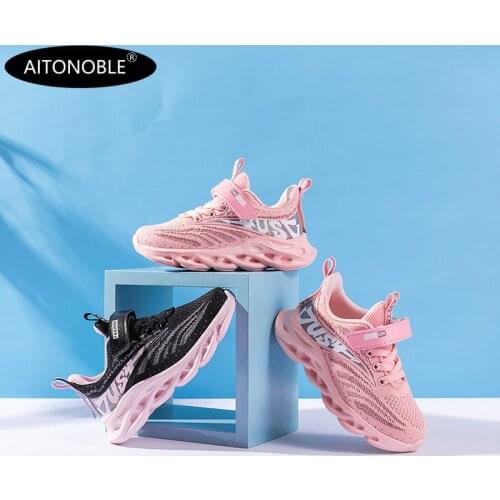 Aitonoble 2020 Summer New Sport Shoes Teenager Sneakers Kids Sport Shoes Fitting Shoes Outdoor Running Shoes
