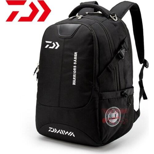 DAIWA New Fishing Bag Mens Waterproof Outdoor Sports Backpacks Mountaineering Large-capacity Travel Multifunctional Fishing Bag