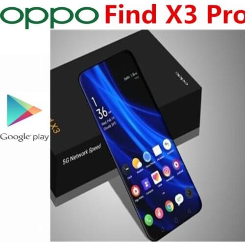 Original Oppo Find X3 Pro 5G Mobile Phone 6.7" 120HZ AMOLED Screen Fingerprint Snapdragon 888 50.0MP 65W Charger 12GB 256GB