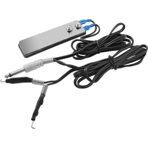 Permanent Makeup Tattoo Foot Pedal Switch Stainless Steel Eyebrow Lip Eyeliner Microblading for Power Supply Tattoo Machine Gun