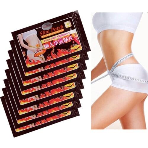 100pcs=10bags Slimming Navel Stick Slim Patch Weight Loss Keep Fit Fat Burning Chinese Herbal Medical Plaster Health Care