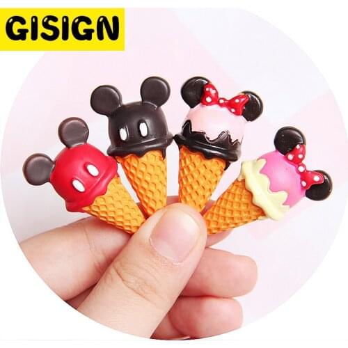 Diy mouse Ice Cream Charms For Slime Polymer Filler Addition Slime Accessories Toys Lizun Powder Modeling Clay Kit For Children