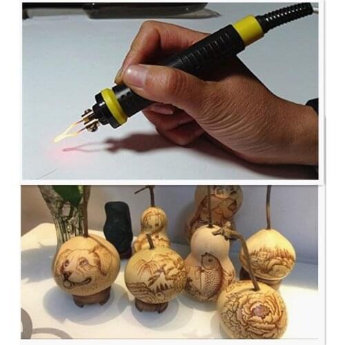 Portable Electrocautery Pen Carving Soldering Gourd Pyrography Pen Soldering Iron Pen For Gourd Pyrography Machine