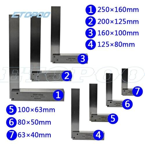 Machinist Square 90 Degree Right Angle Engineer Set Precision Ground Steel Hardened Angle Ruler gauge square ruler Protractor