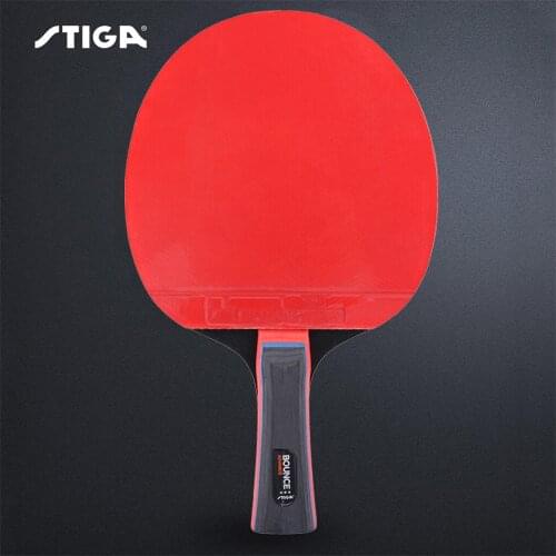 STIGA 3stars Rubber Table Tennis Paddle, Professional Pingpong Racket with Case 165g 3 star