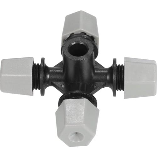 10pcs 4-nozzle Sprayer Garden Irrigation Irrigation Micro Flow Dripper Sprinklers Emitter Micro Drip Head for Watering System