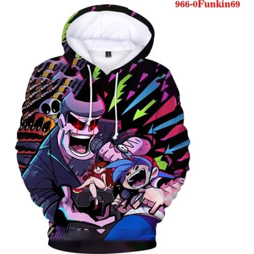 Plus Size 2021 Casual Male Female Pullovers Friday Night Funkin Printed Sweatshirts Fashion Long Sleeve Boys Girls Sweatshirts
