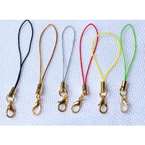 Cell Phone More color Strap Lariat Lanyard With 12mm Gold Lobster Clasp Charm - DIY Accessory Jewelry Findings