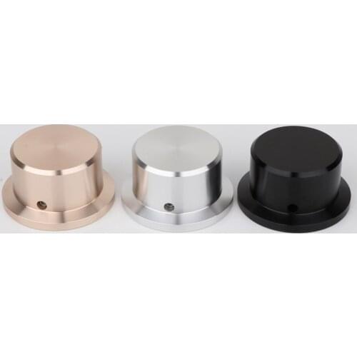 Hifi 48X38mm Solid Aluminum Potentiometer Knob For DAC CD DVD Turntable Tube Amplifier Speaker Volume Control Silver Black Gold
