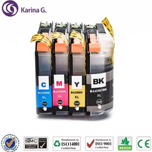 Compatible For Brother LC567 LC565 ink cartridge suit For Brother MFC-J2310 MFC-J2510 etc
