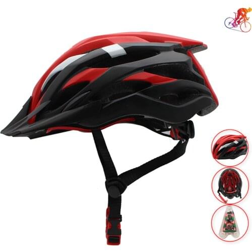 HOT Sale Ultralight Cycling Helmet Taillight Cap Intergrally-molded Mountain Road Bike MTB Helmets Casco de equitación