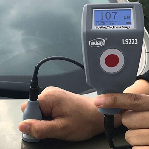 LS223+F5N3 coating thickness gauge with F5N3 detachable cable probe for non-magnetic and non-conductive coatings