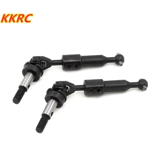 2pcs 75MM - 85MM Universal Joint Steel Shaft Adjustable CVD 102015 For HSP 94103 94123 Flying Fish