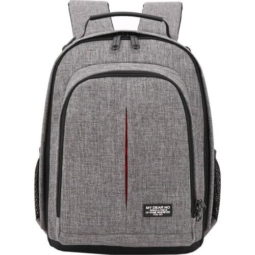 Photo Camera Waterproof Backpack Video Shoulders Soft Padded Bag w/ Rain Cover Men Women Case Pack for Canon Nikon DSLR