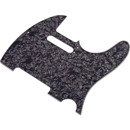 Guitar Pickguard Scratch Plate Sticker Pick Guard Anti-Scratch Guard Plate PVC Scratchplate Black Pearl 3Ply