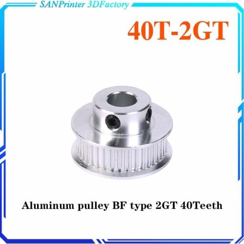 40 teeth GT2 Timing Pulley Bore 5mm 6mm 6.35mm 8mm 10mm for belt used in linear 2GT pulley 40Teeth 40T