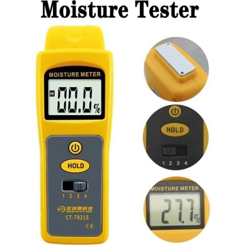 0-80% Inductive Moisture Meter Wall Construction Material Humidity Detector Wall Construction Moisture Test Instrument Equipment
