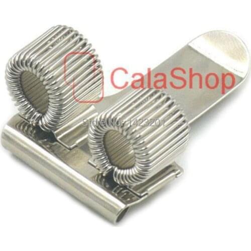 10 Pcs / Lot 2 Hole Pen Holder With Pocket Clip Perfect For Doctors Nurse Uniform Notebook Pocket Wallet