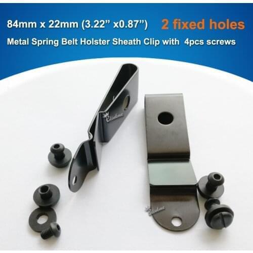 Quick Clip Pro Holster Clips, Black Oxide Steel for 1.75" Belts. IWB OWB Kydex, Leather, Hybrid Holster Making (Clip_N)