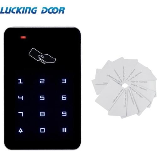 LUCKING DOOR 125khz RFID Digital Keypad Access Control System Door Lock Controller RFID card reader w/ 10pcs TK4100 key