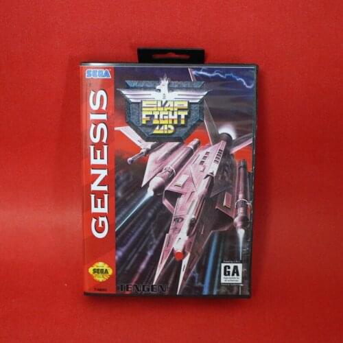 Slap Fight 16 bit MD card with Retail box for Sega MegaDrive Video Game console system