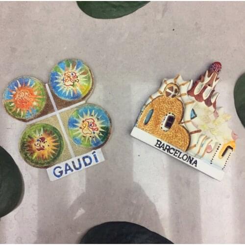 3D fridge magnets commemorative collection for export to the Aquarium candy house in Guell Park, Spain