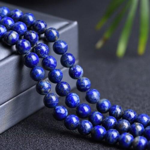 [7A Natural Stone] Lapis Lazuli natural lapis lazuli round beads loose beads DIY